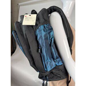 Matrex Compu-Backpack By Leeds In Black & Blue With Multiple Compartments & Padd